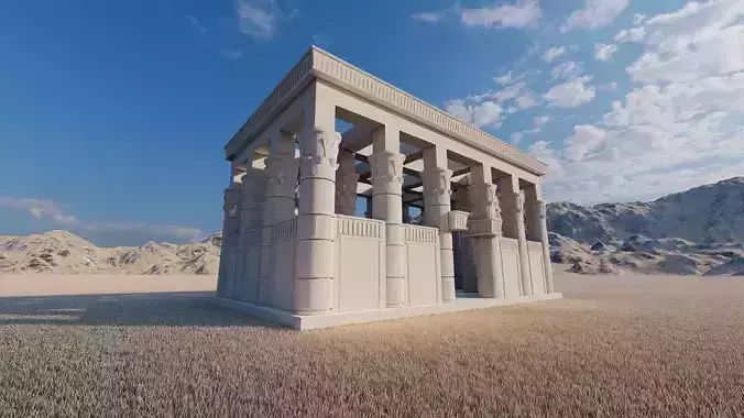Zigurat ancient pyramid-Ziggurat Temple 3D model