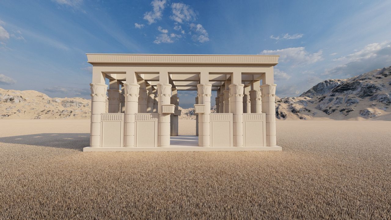 Zigurat ancient pyramid-Ziggurat Temple 3D model_5