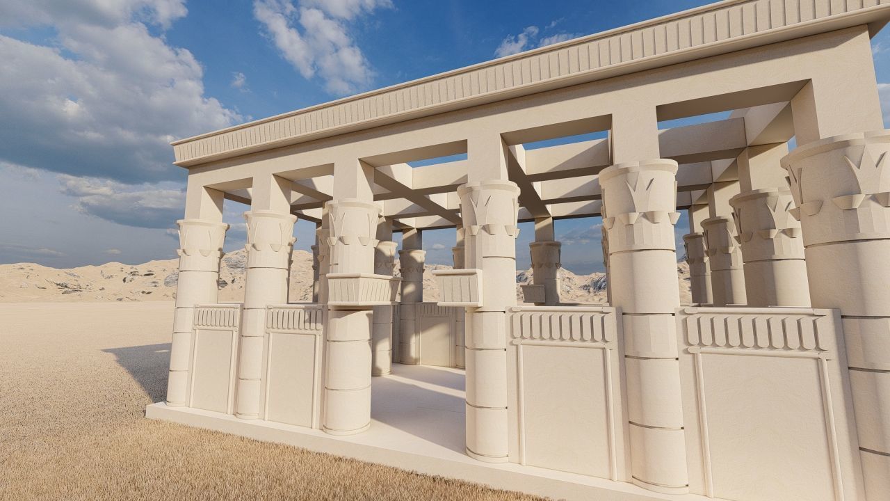 Zigurat ancient pyramid-Ziggurat Temple 3D model_27