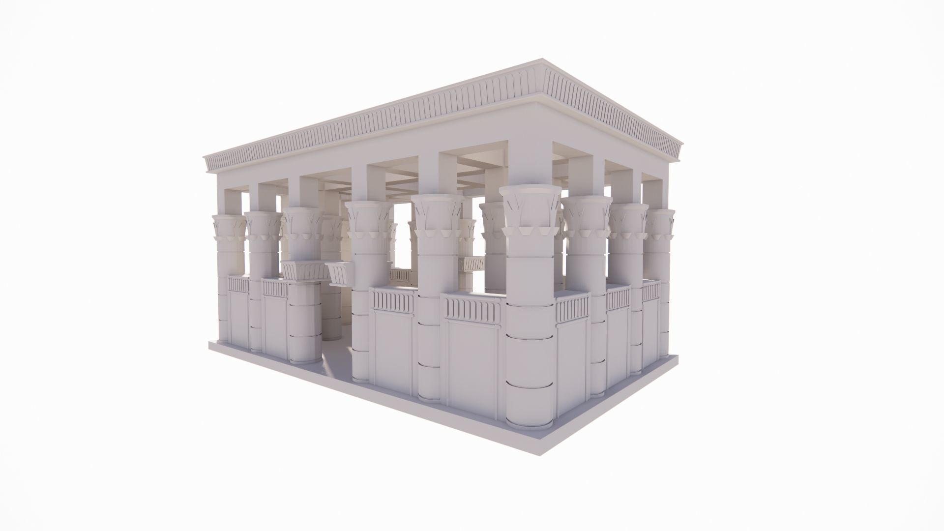 Zigurat ancient pyramid-Ziggurat Temple 3D model_19