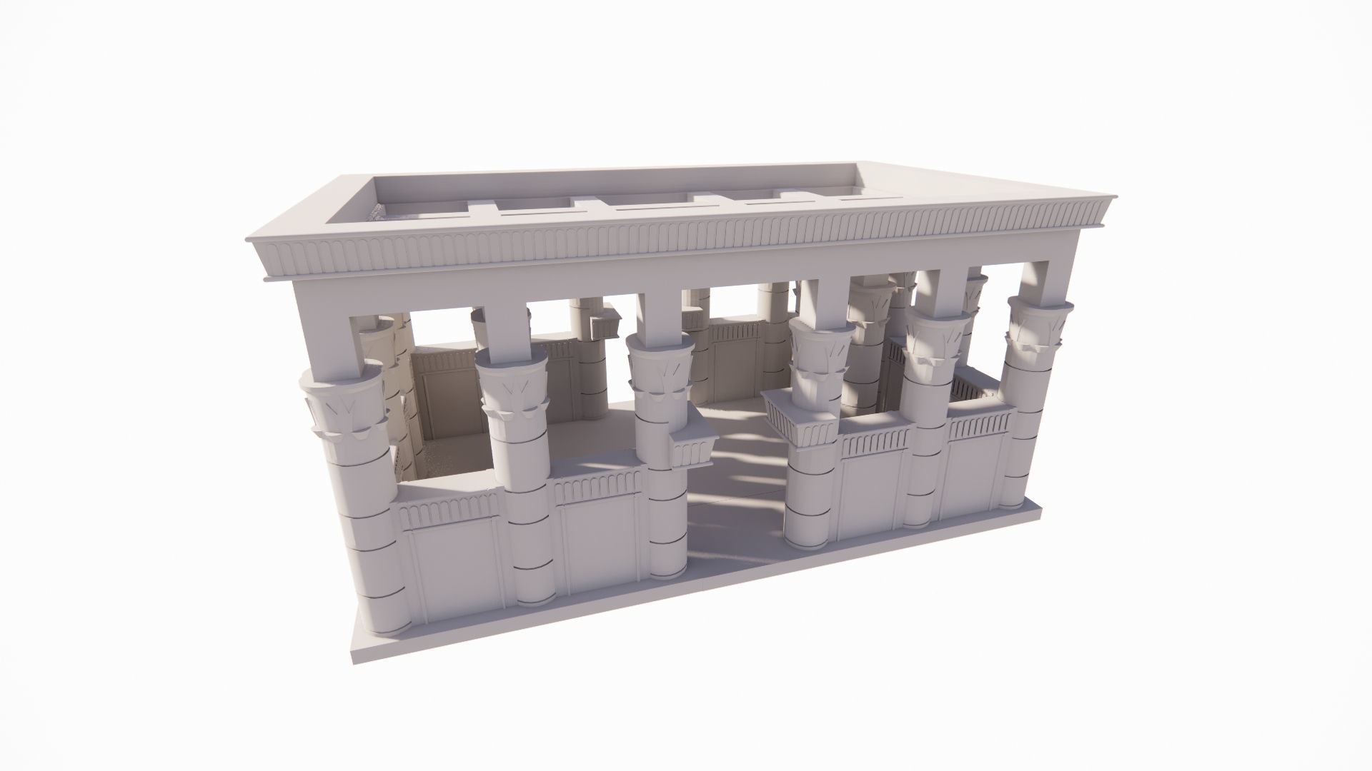 Zigurat ancient pyramid-Ziggurat Temple 3D model_20