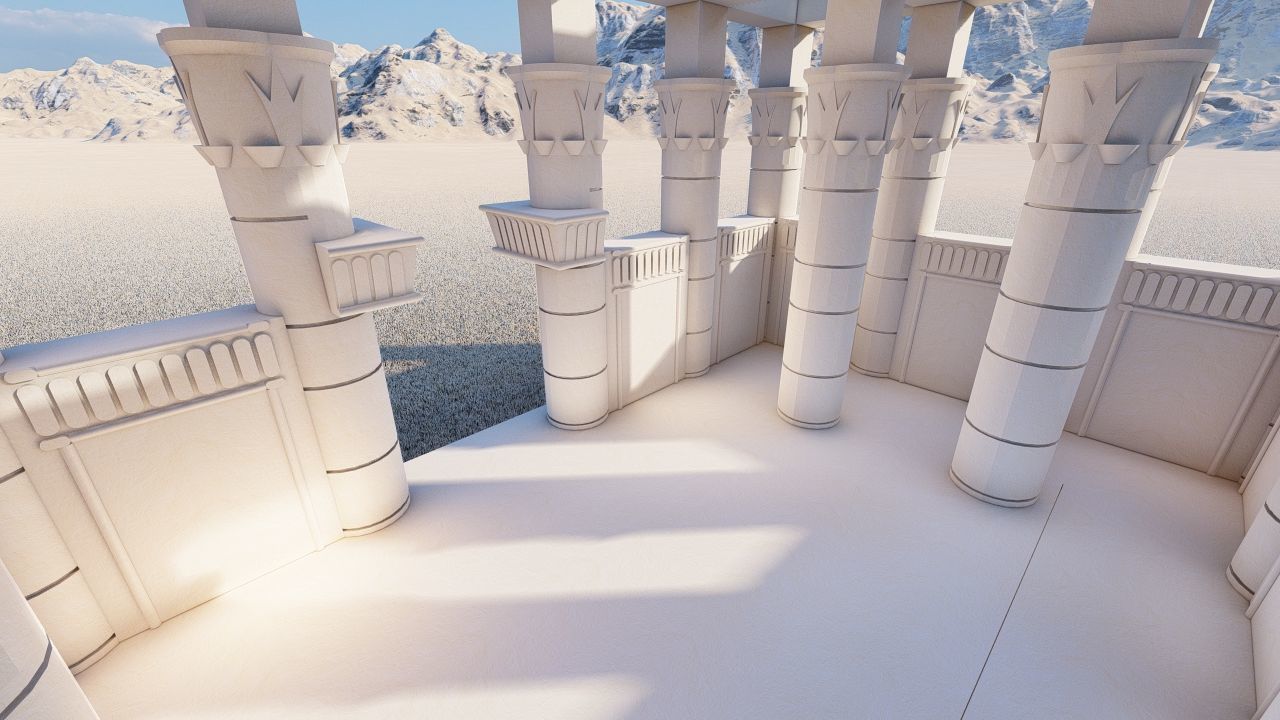 Zigurat ancient pyramid-Ziggurat Temple 3D model_25