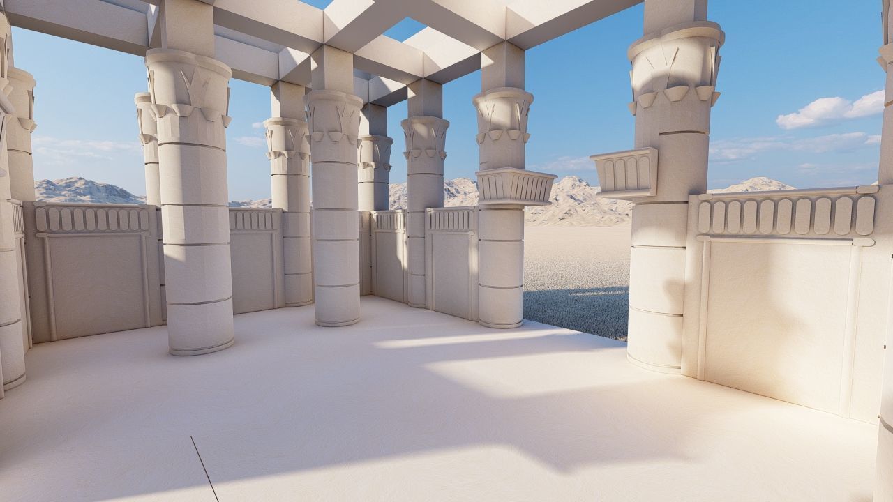 Zigurat ancient pyramid-Ziggurat Temple 3D model_22