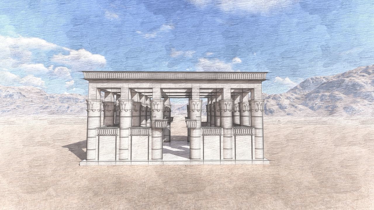 Zigurat ancient pyramid-Ziggurat Temple 3D model_8