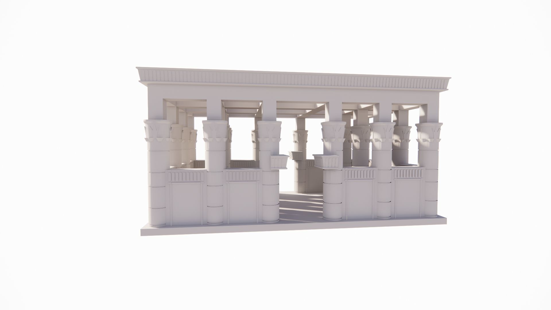 Zigurat ancient pyramid-Ziggurat Temple 3D model_17