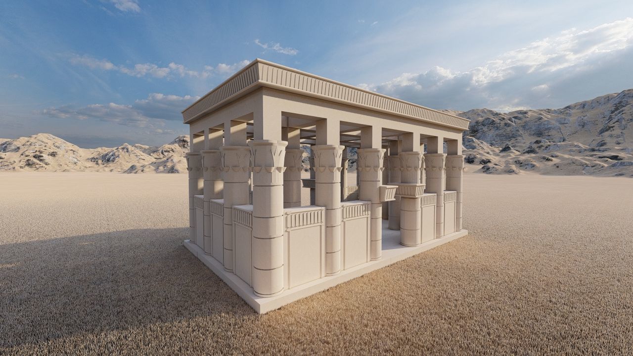 Zigurat ancient pyramid-Ziggurat Temple 3D model_4