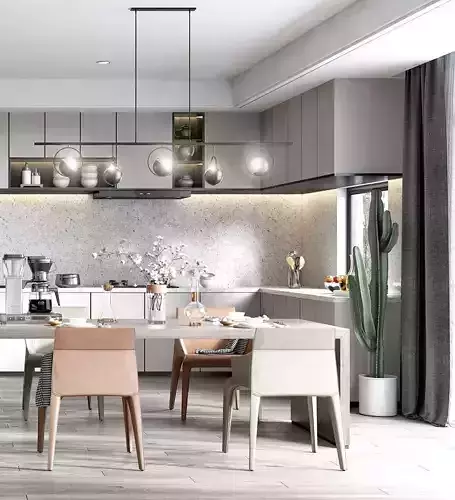 Apartment kitchen 7 3D model