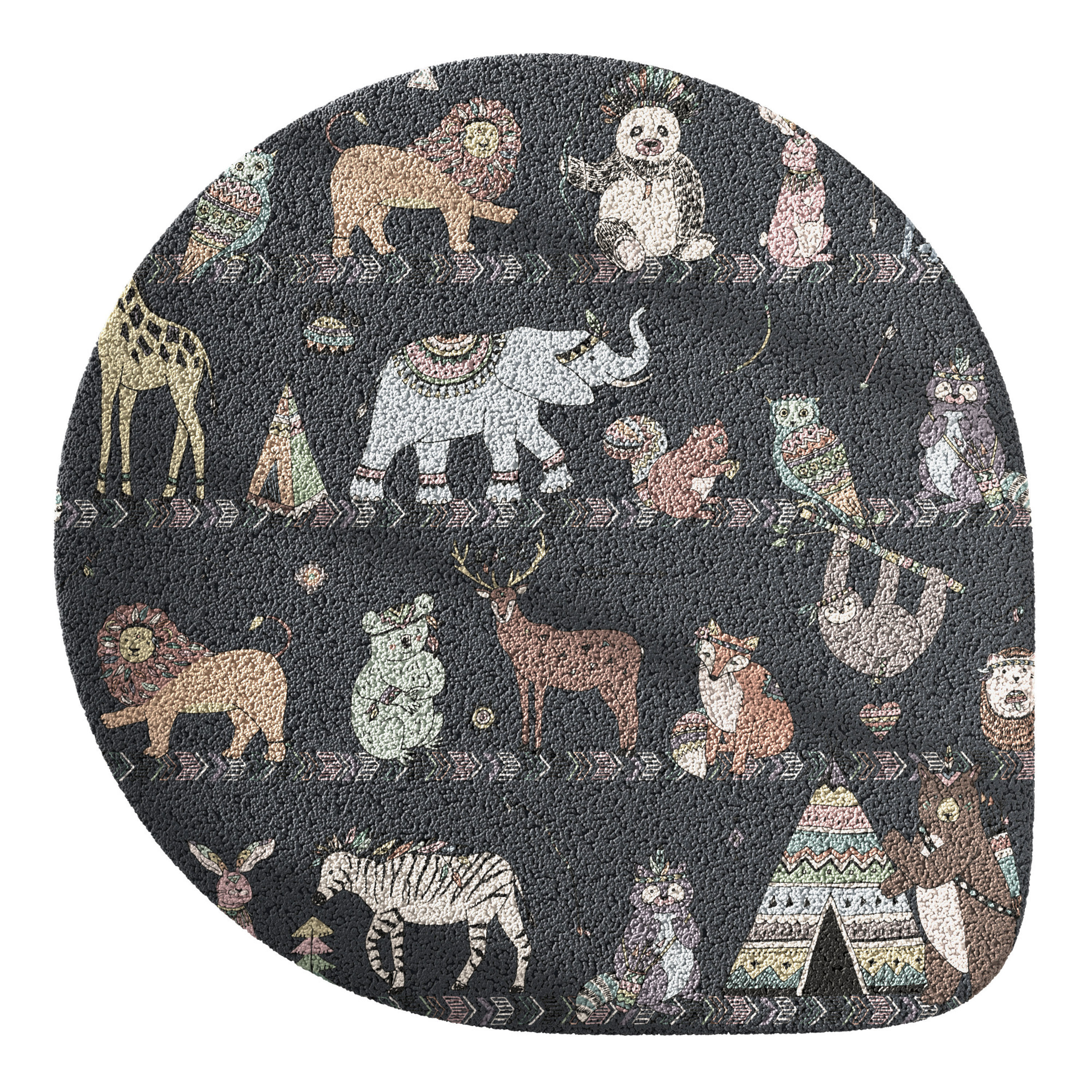 Kids carpet set 17 3D model_9