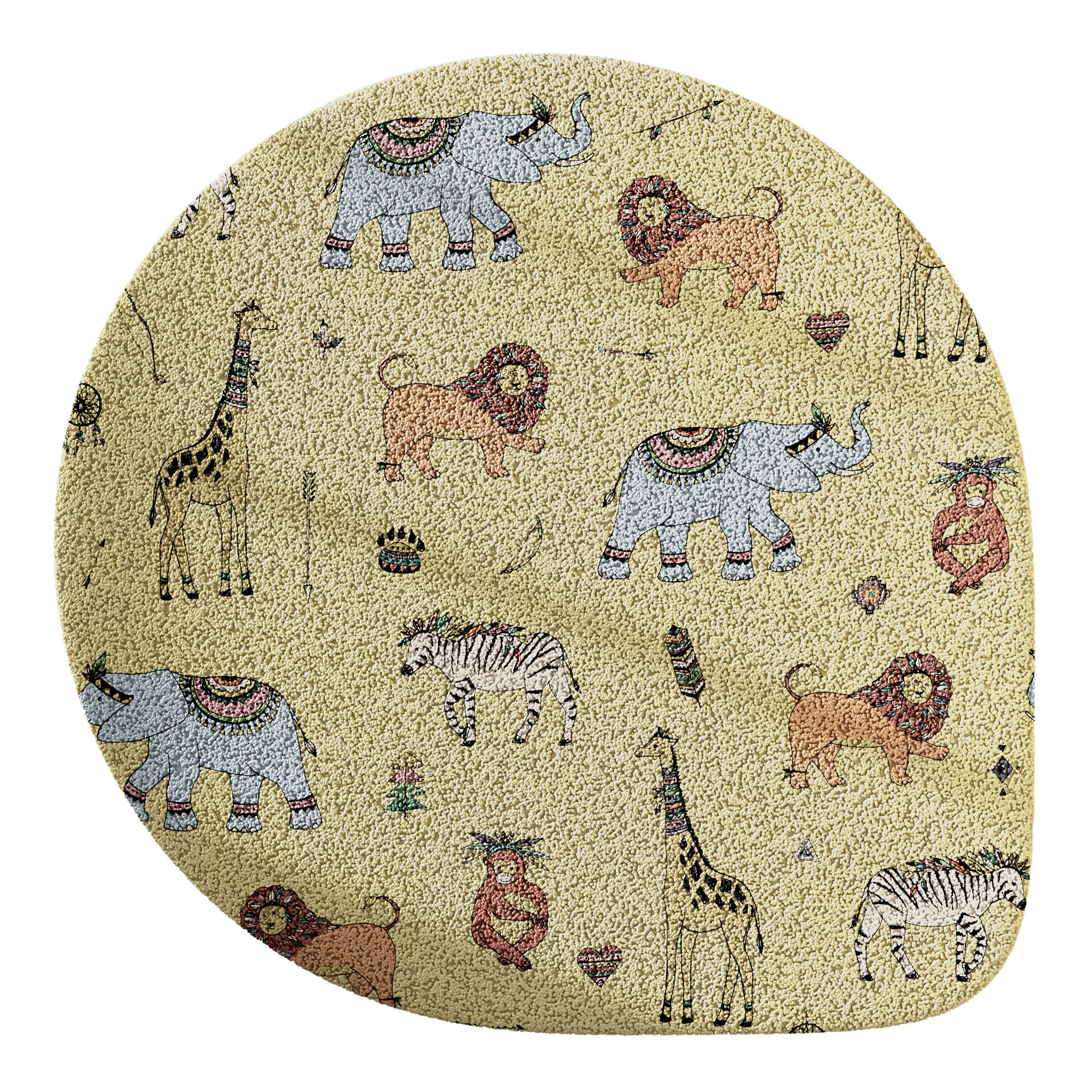 Kids carpet set 17 3D model_3