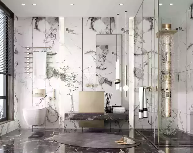 Apartment washroom  3