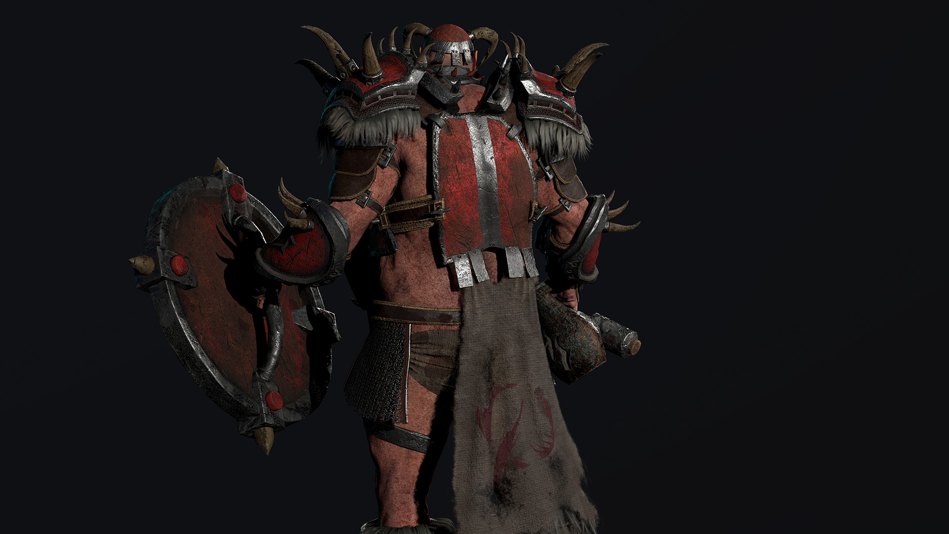 Orc 2 Low-poly 3D model_6