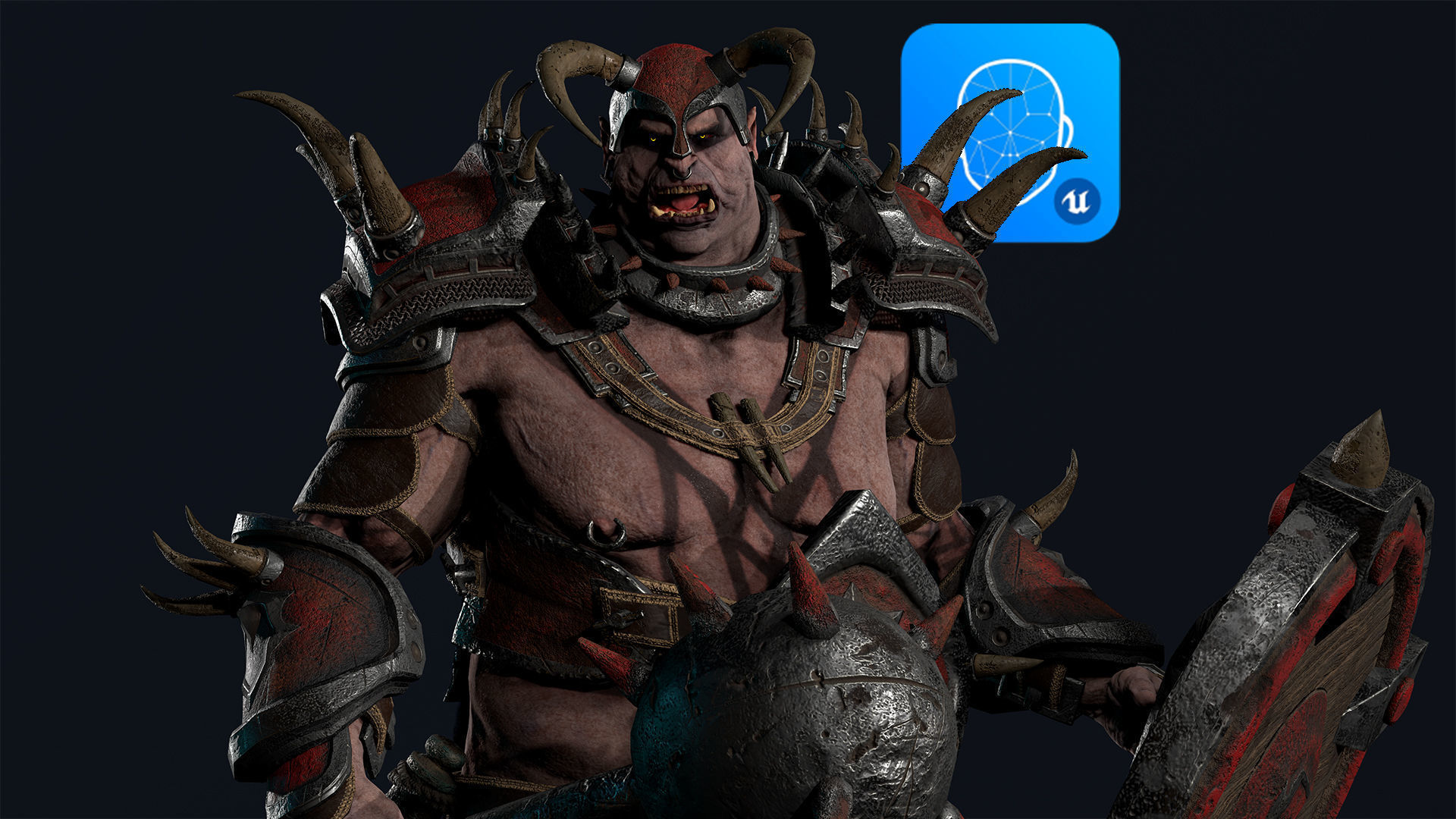 Orc 2 Low-poly 3D model_3