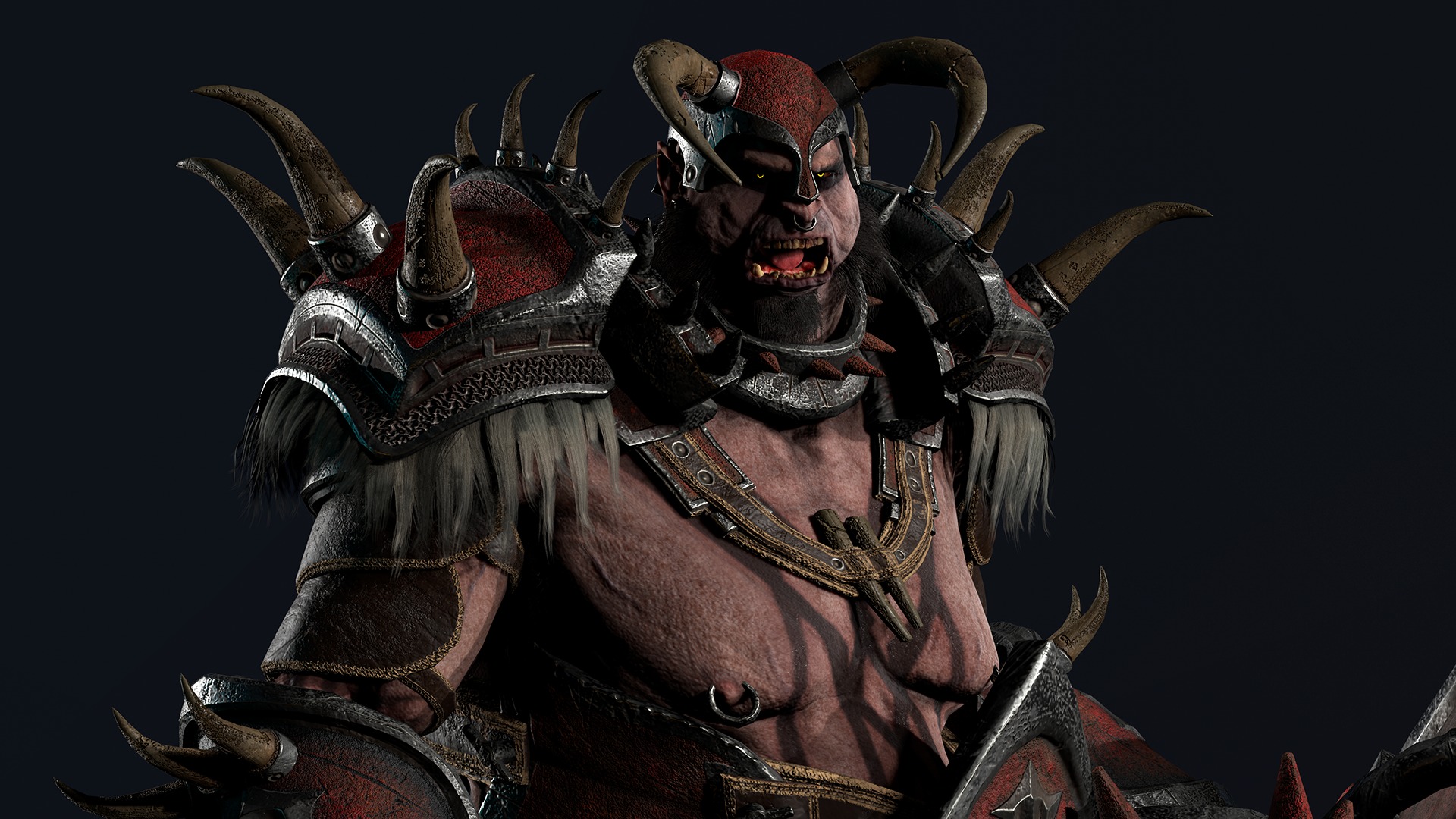 Orc 2 Low-poly 3D model_19