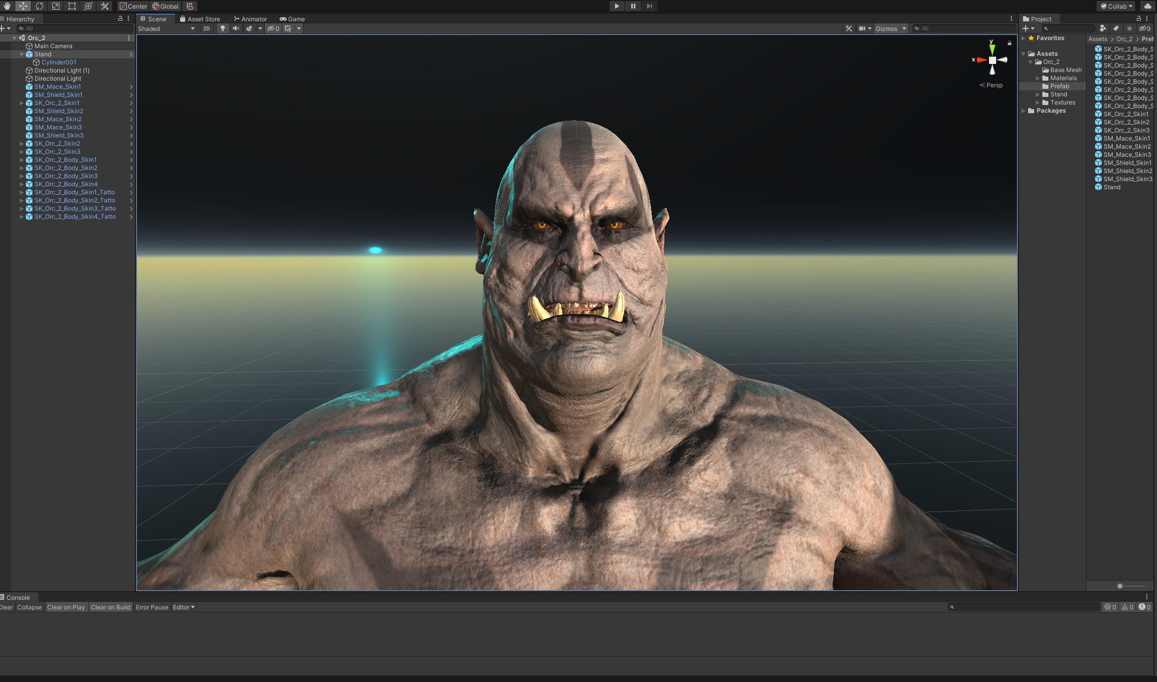 Orc 2 Low-poly 3D model_28