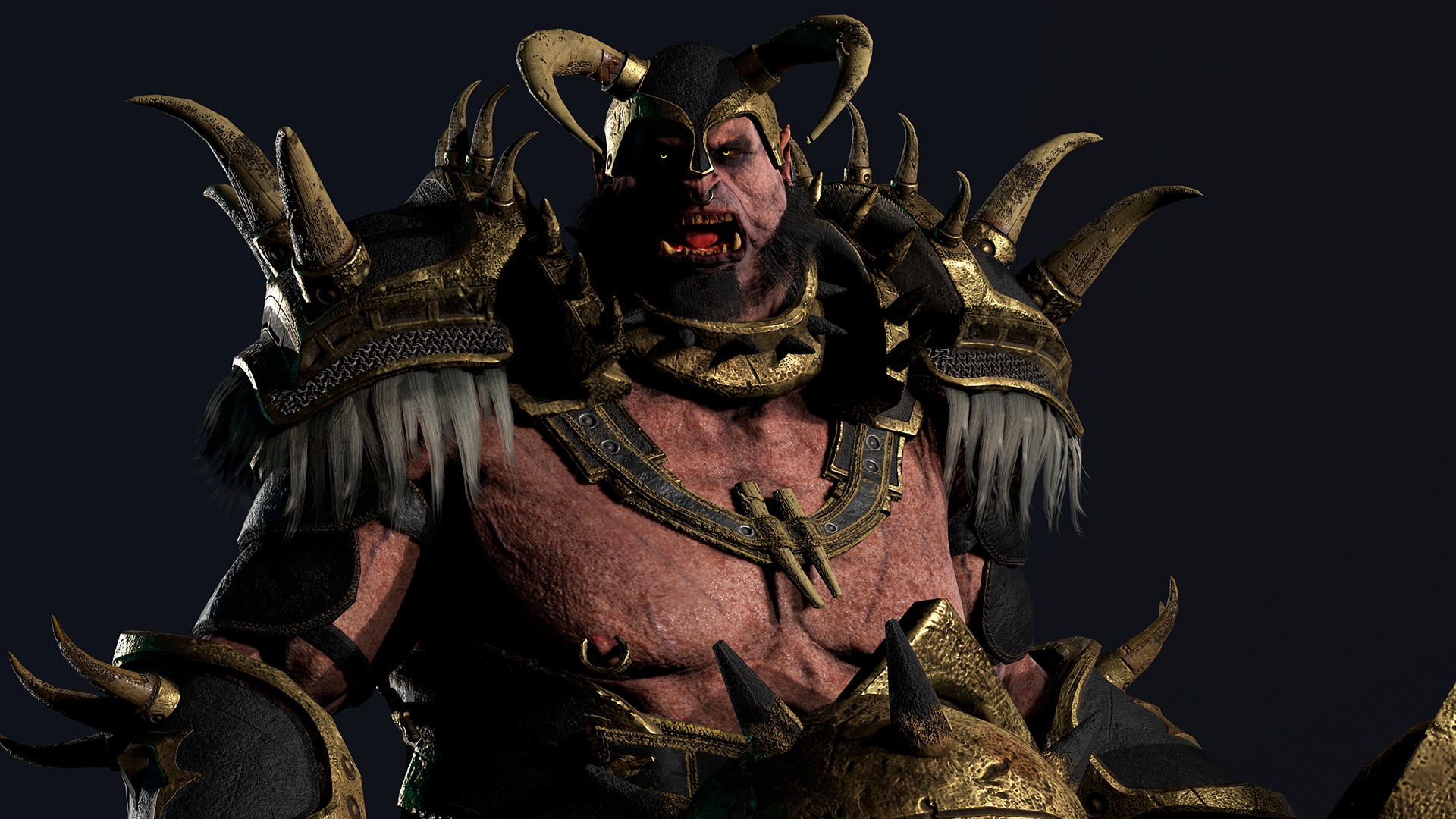 Orc 2 Low-poly 3D model_11