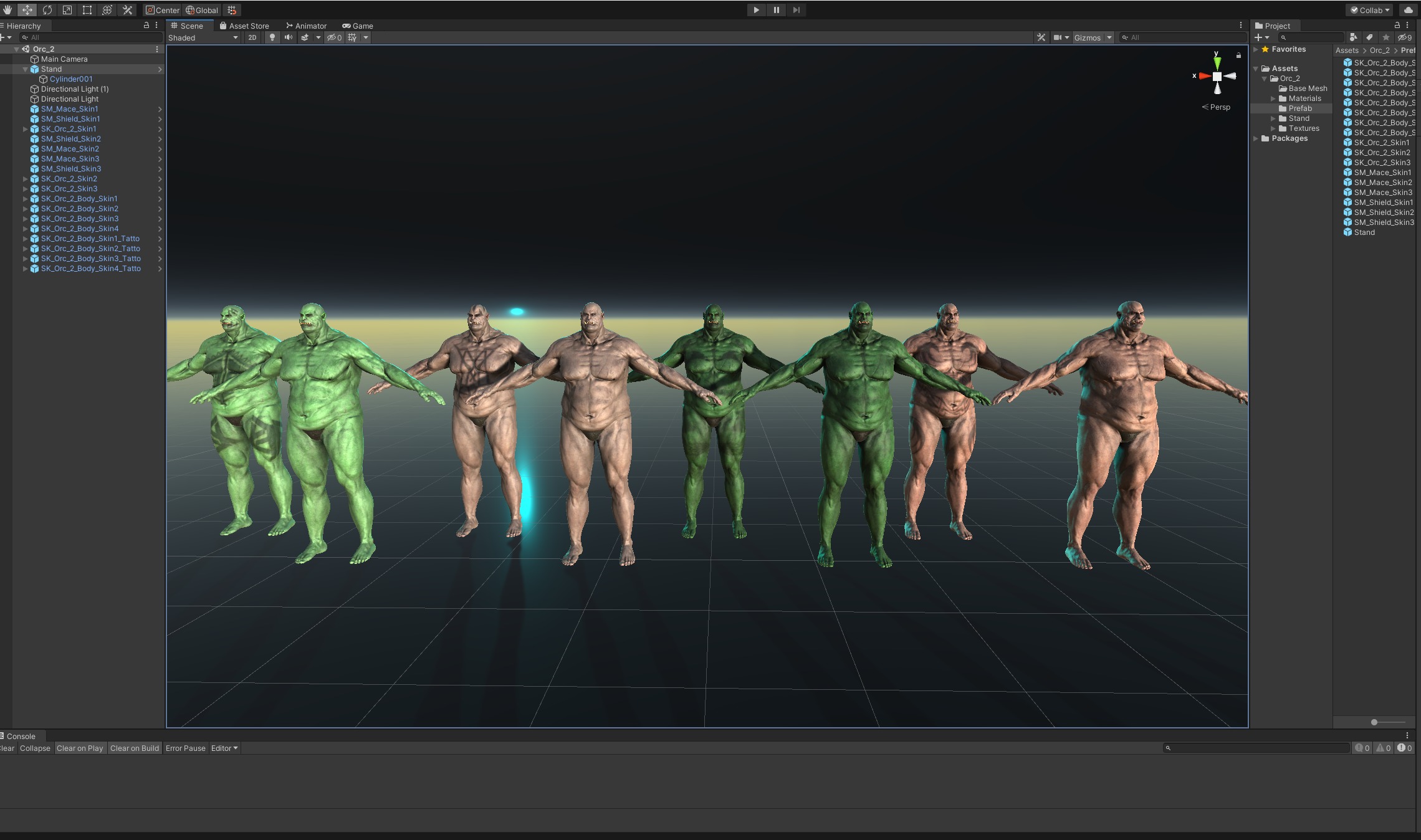 Orc 2 Low-poly 3D model_27