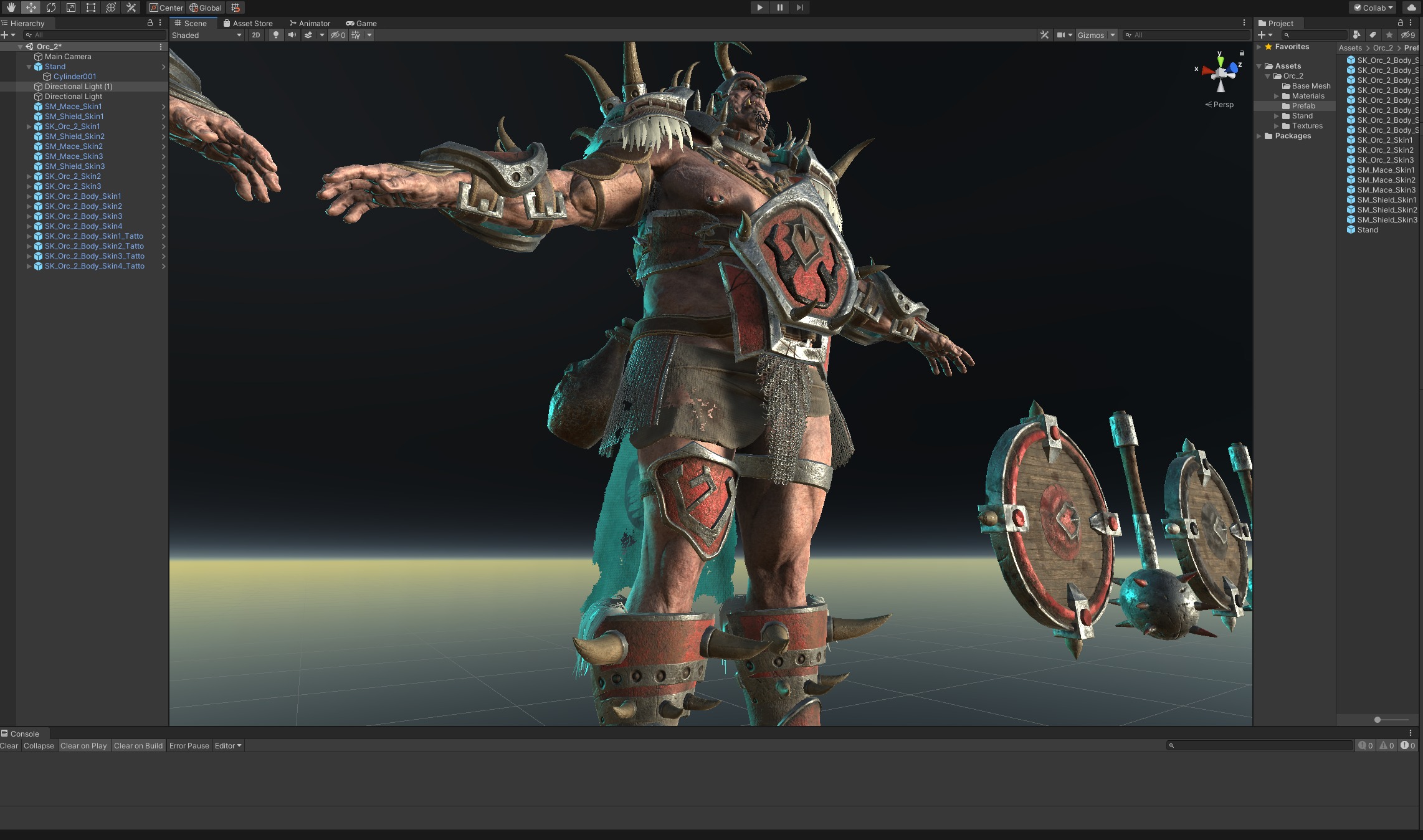 Orc 2 Low-poly 3D model_30