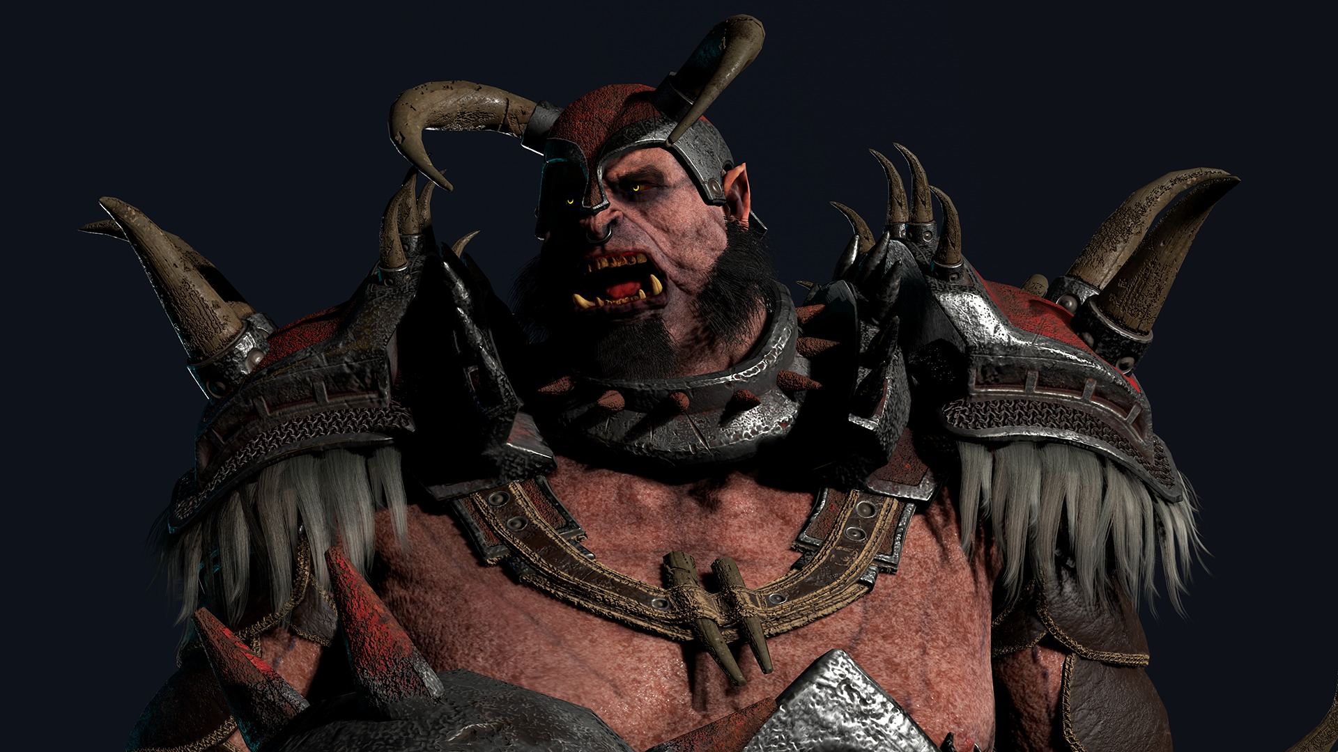 Orc 2 Low-poly 3D model_17