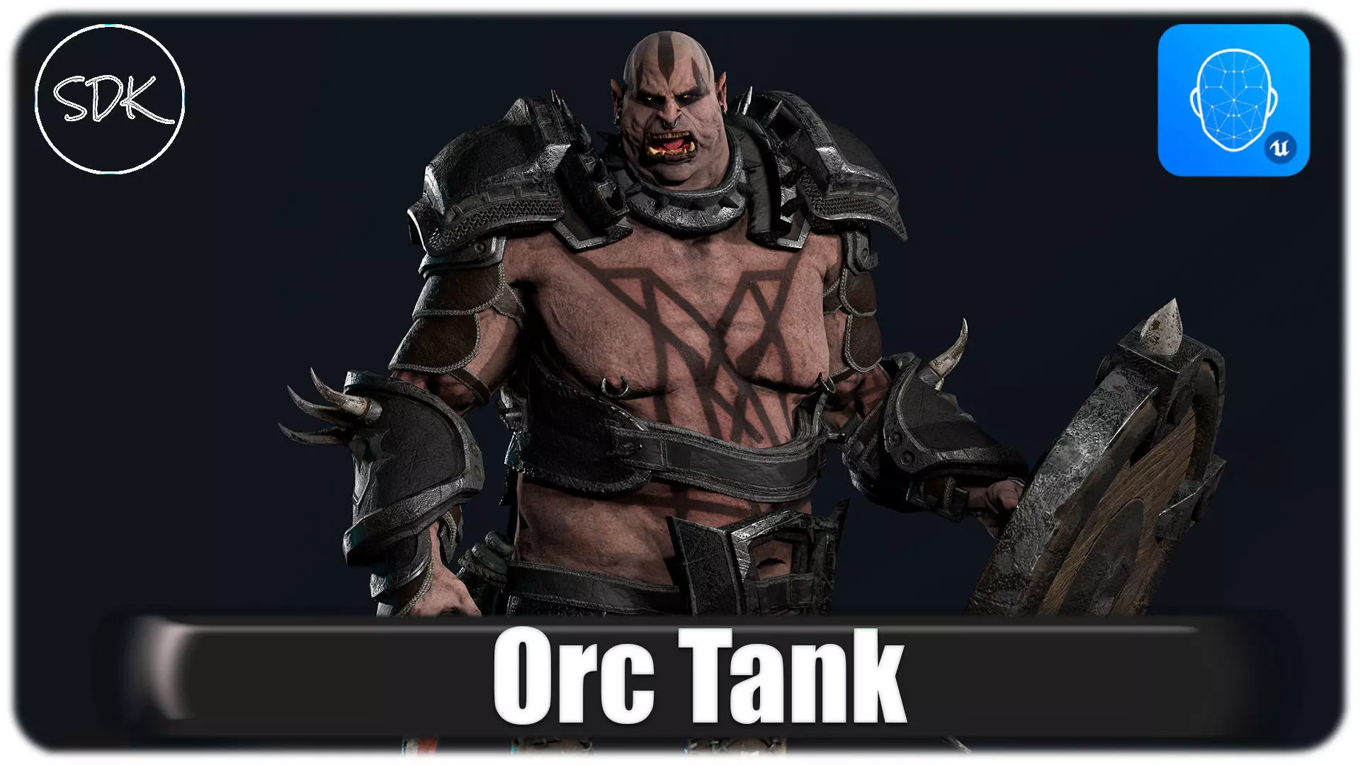 Orc 2 Low-poly 3D model_0