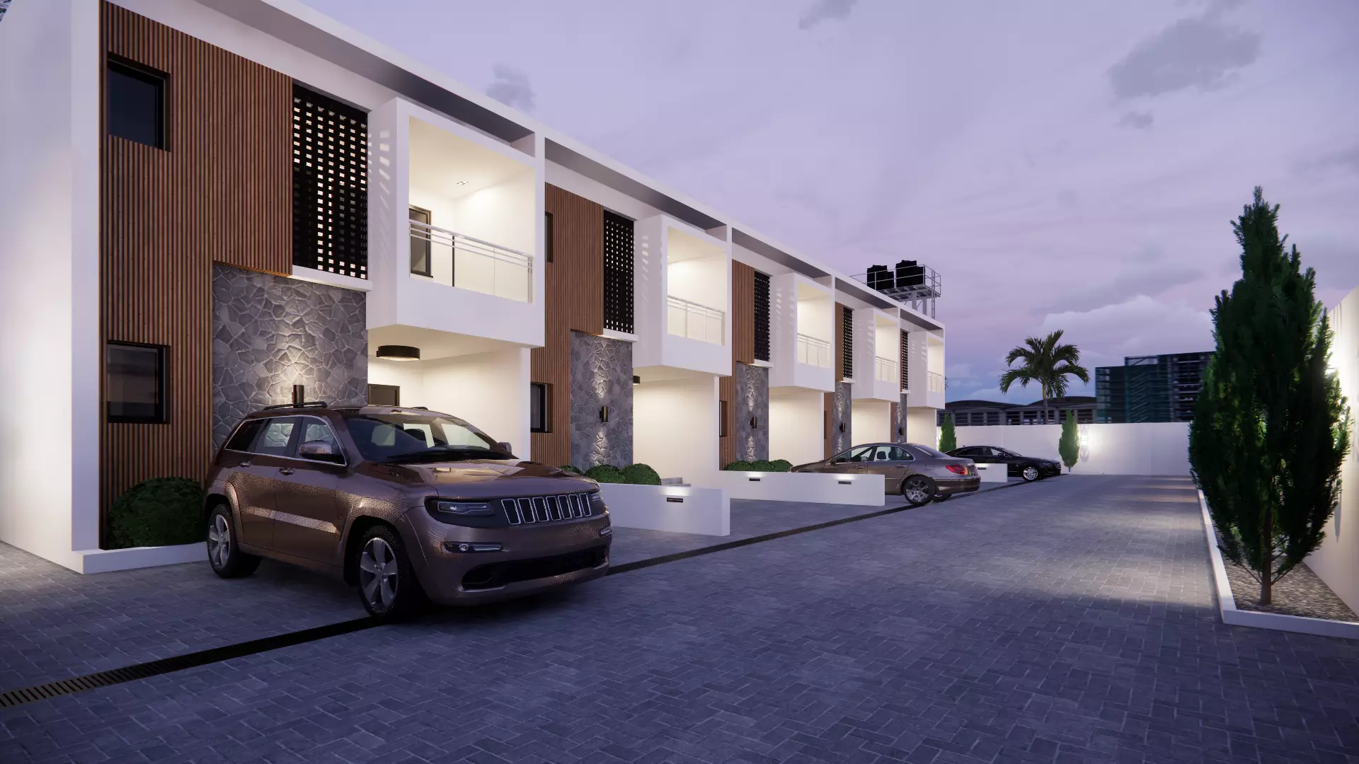 TWO BEDROOM TERRACE APARTMENT 3D model