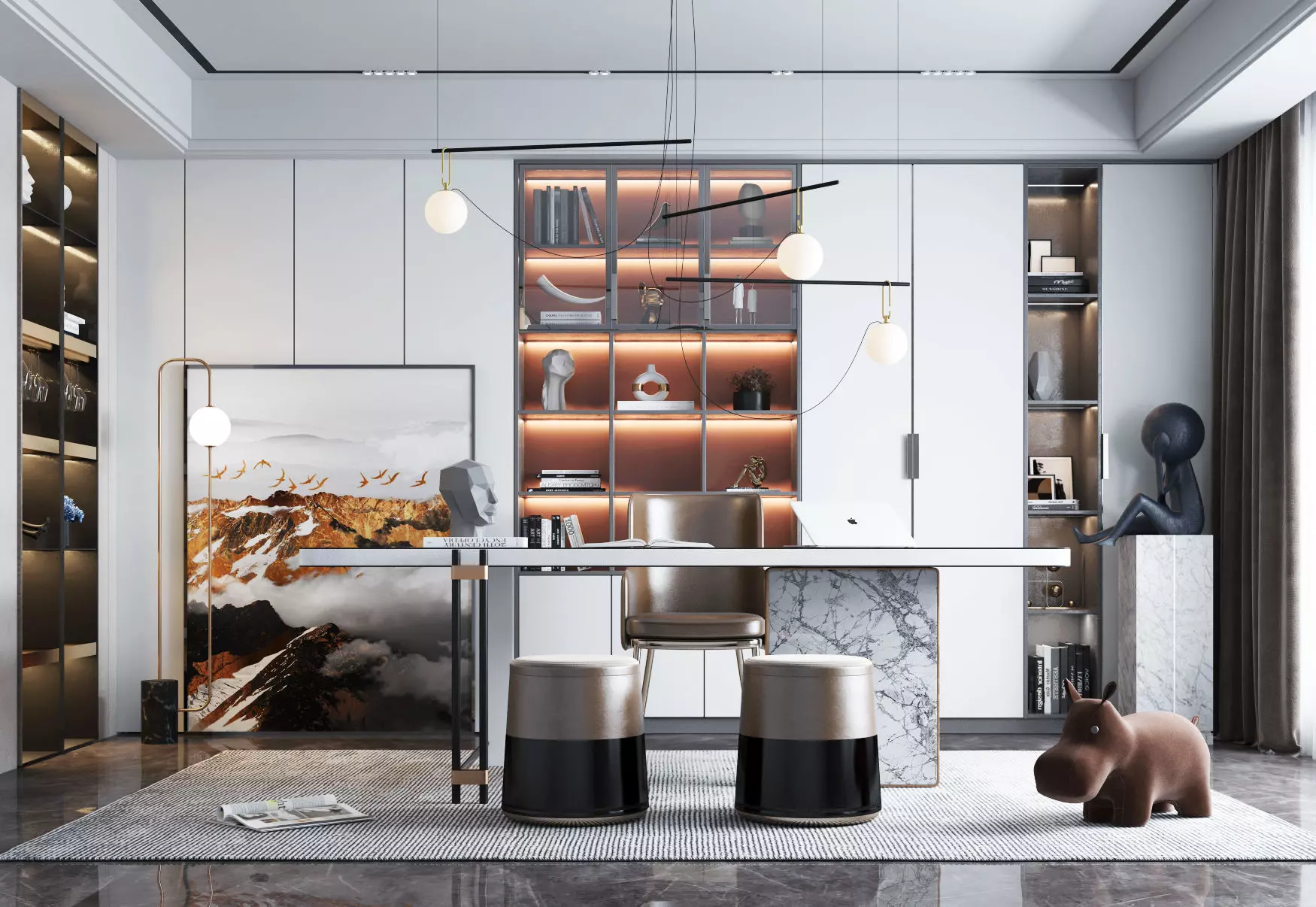 Apartment study 1 3D model_0