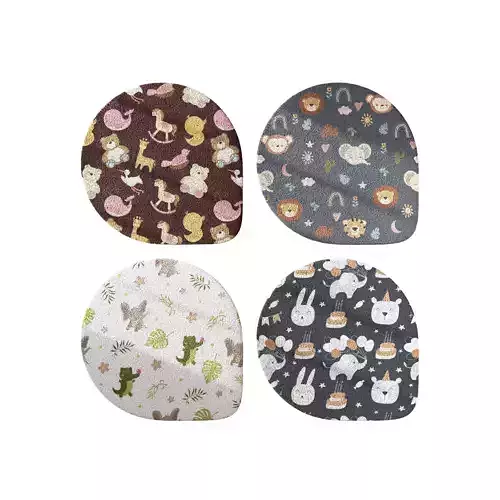 Kids carpet set 19 3D model