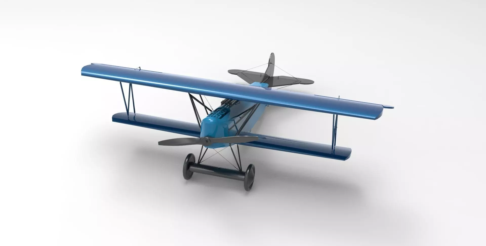 Fokker DVII 3D model_0