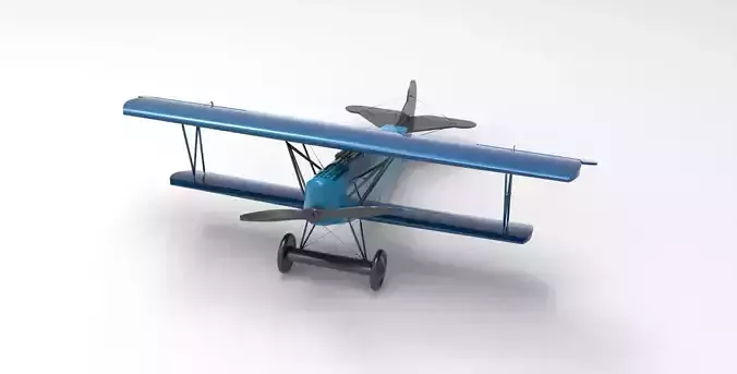 Fokker DVII 3D model