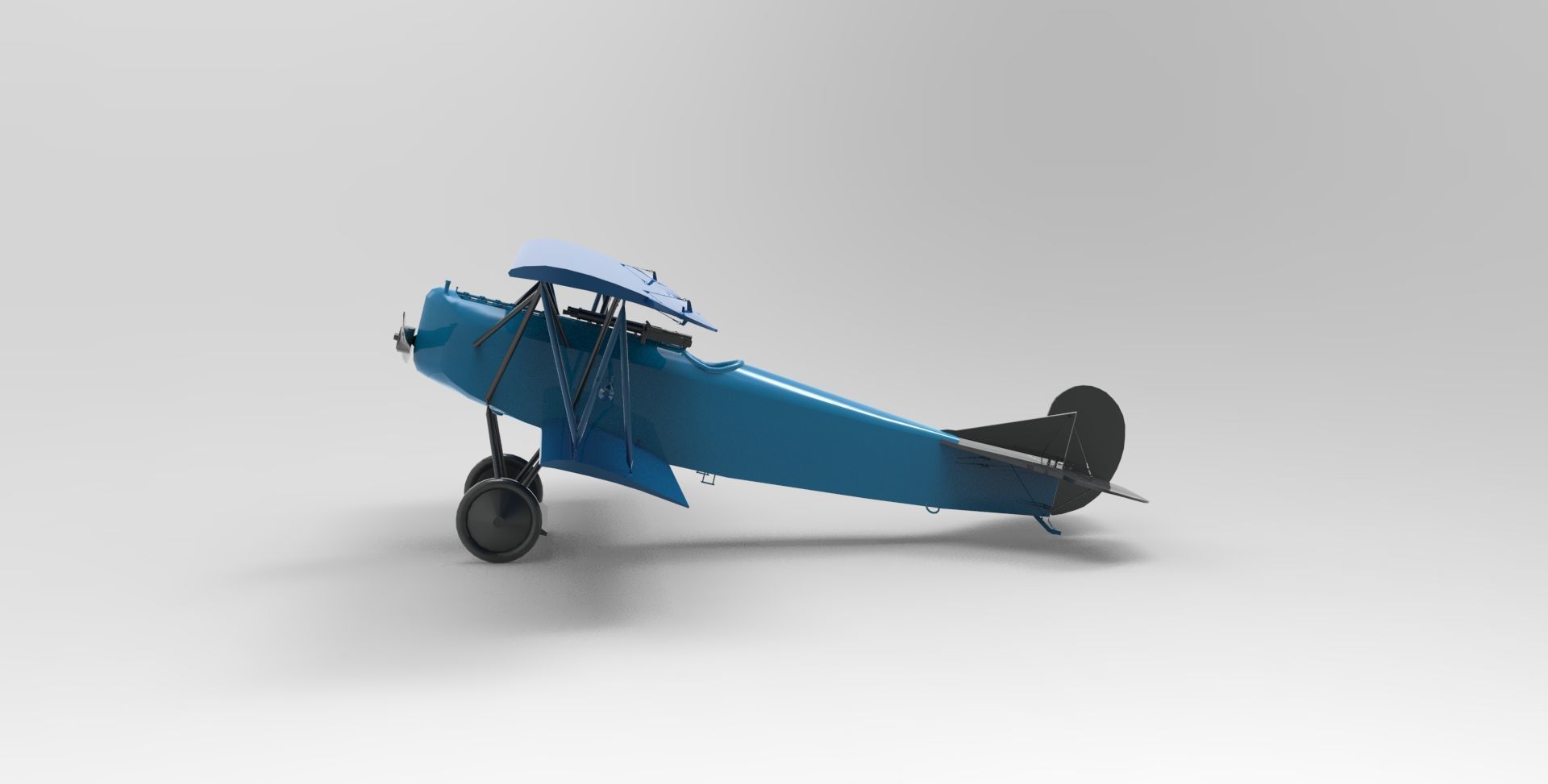 Fokker DVII 3D model_2