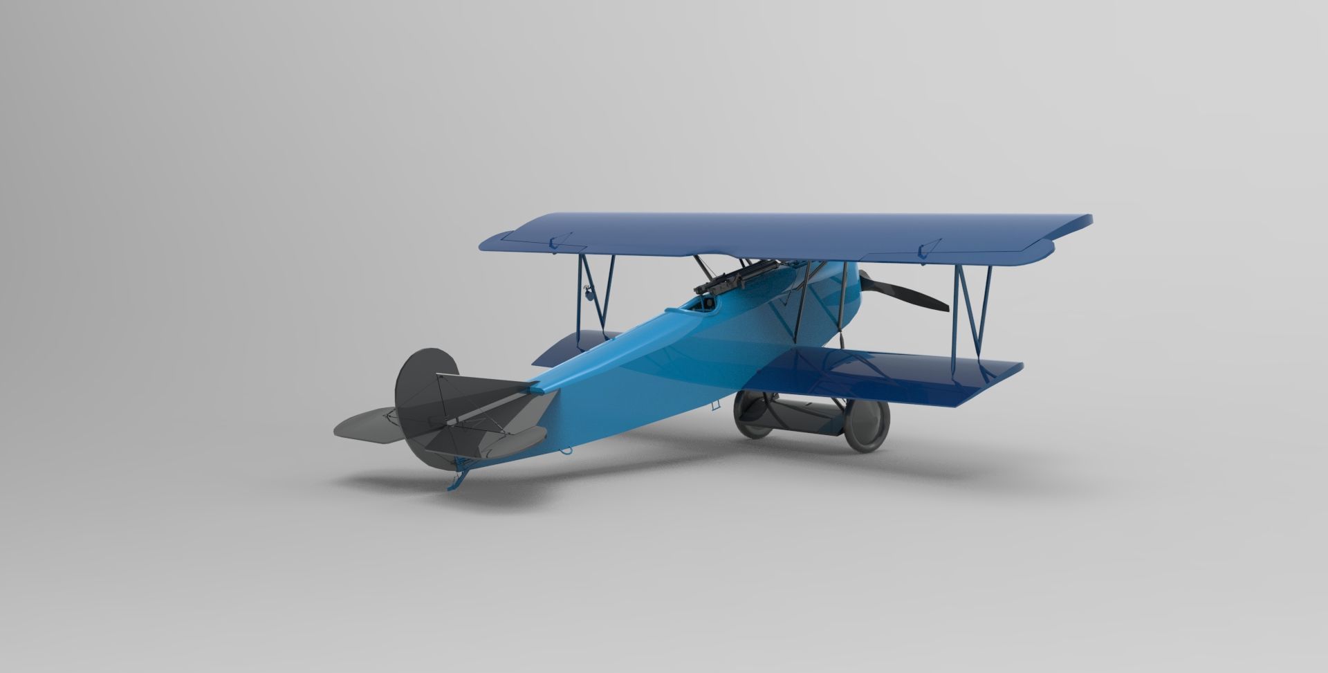 Fokker DVII 3D model_1