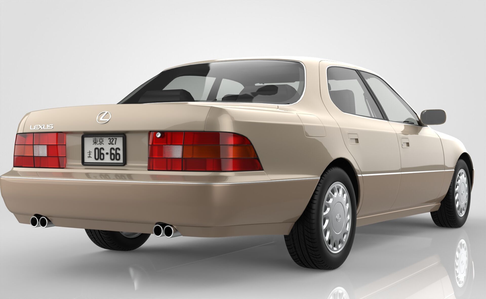 Lexus LS 400 1989 3D model_5