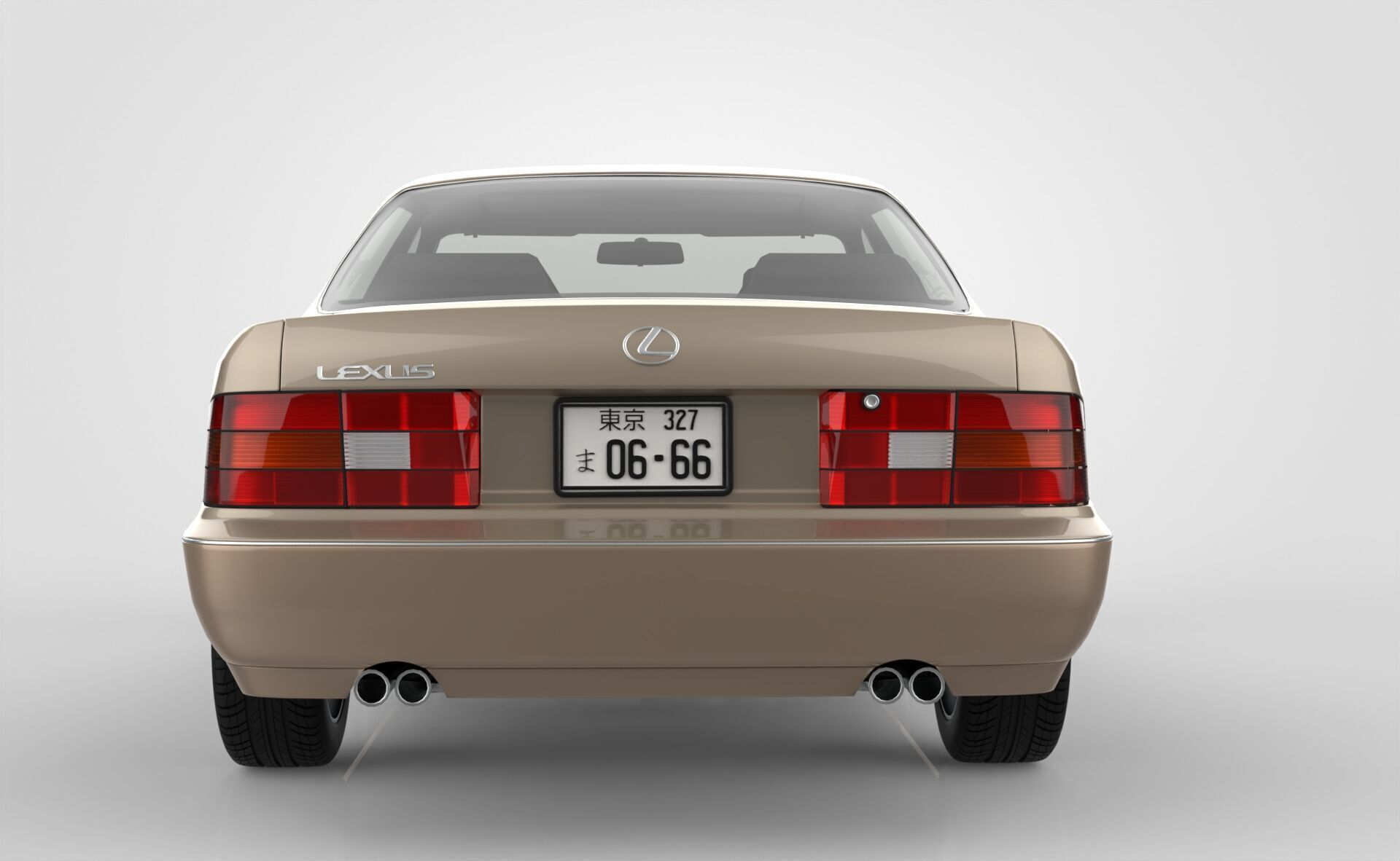Lexus LS 400 1989 3D model_4