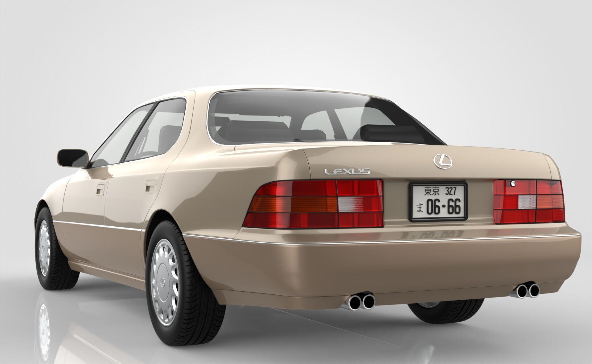 Lexus LS 400 1989 3D model_3