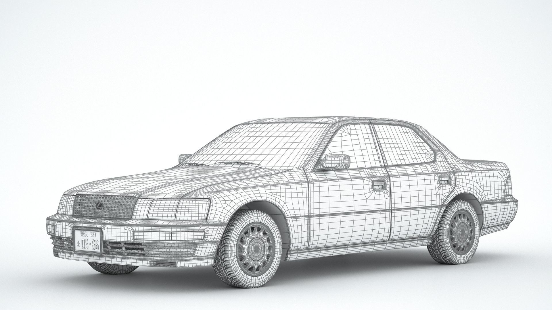 Lexus LS 400 1989 3D model_11