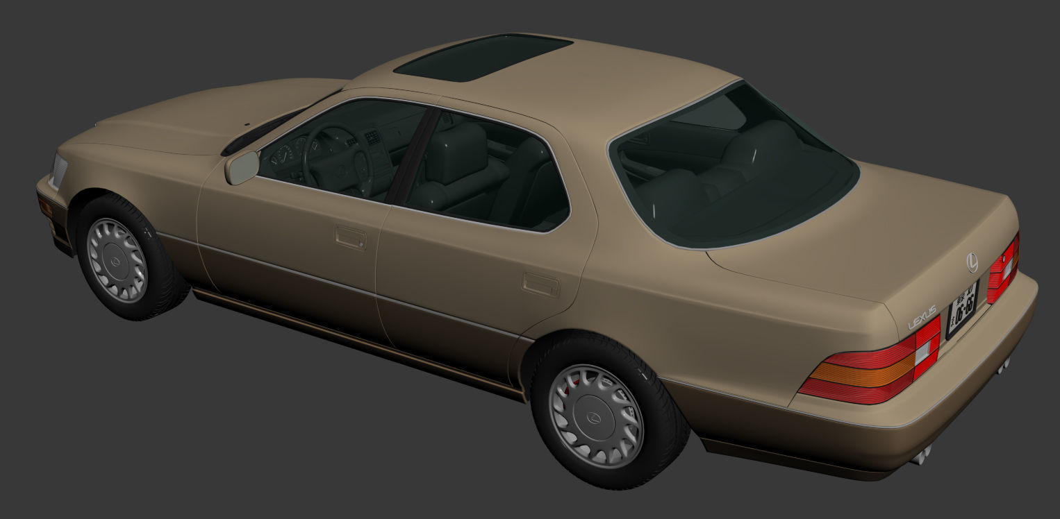 Lexus LS 400 1989 3D model_13
