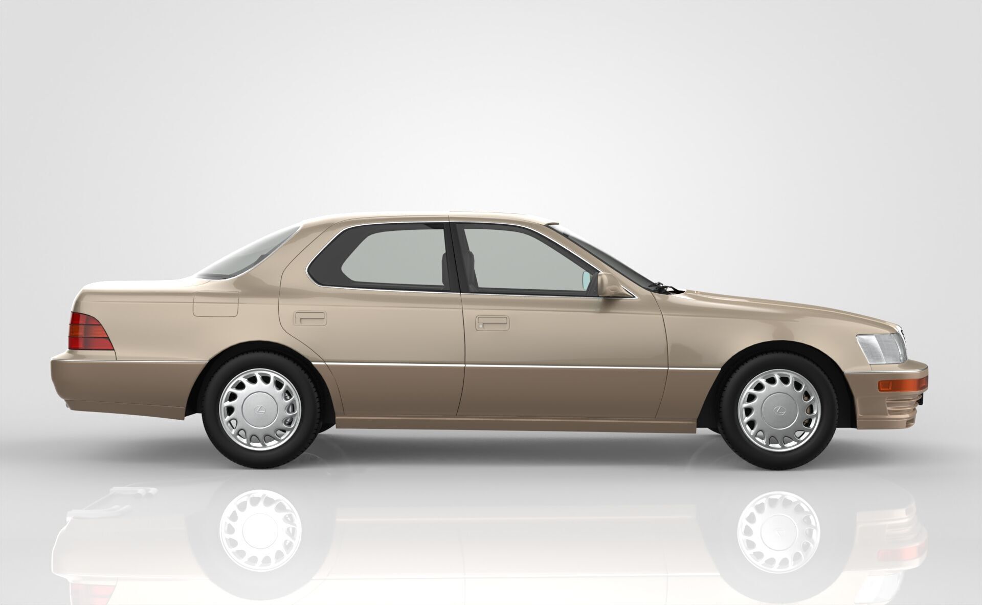 Lexus LS 400 1989 3D model_7