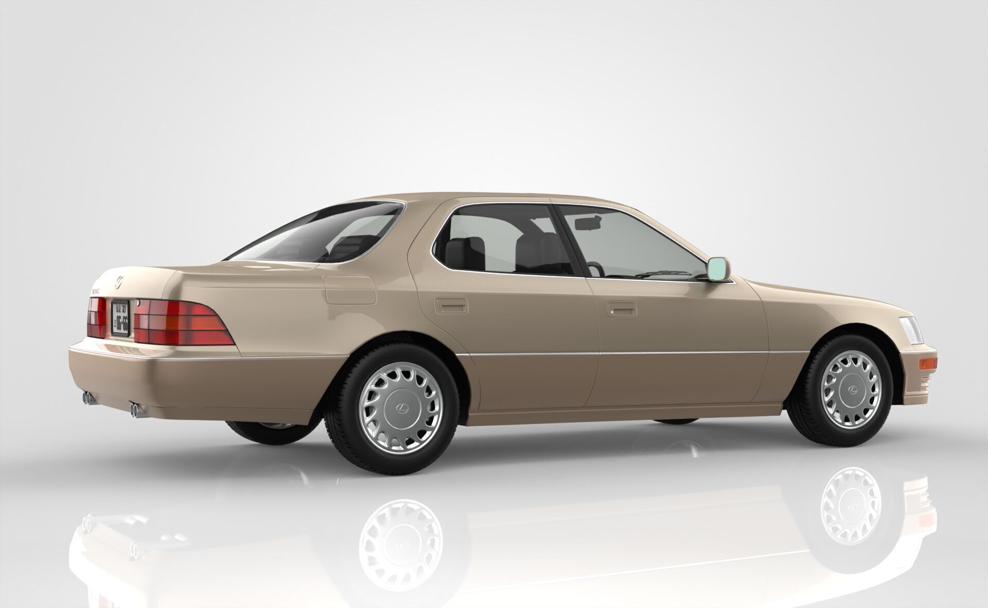Lexus LS 400 1989 3D model_6