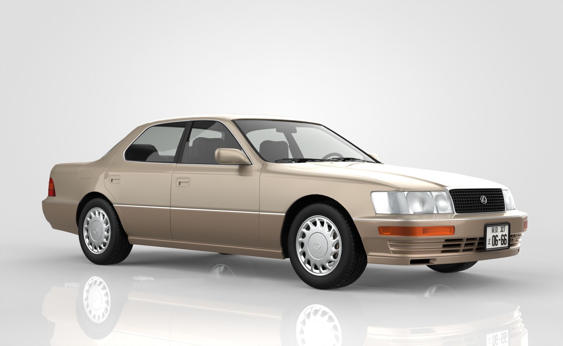 Lexus LS 400 1989 3D model_8