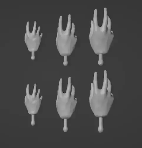 Star Wars Black Series  Marvel Legends Force Hand Set Style 1