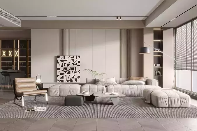 Indoor apartment living room 7