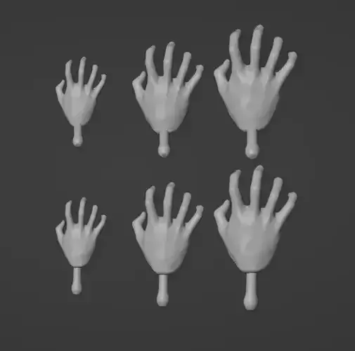 Star Wars Black Series Marvel Legends Force Hand Set Style 2