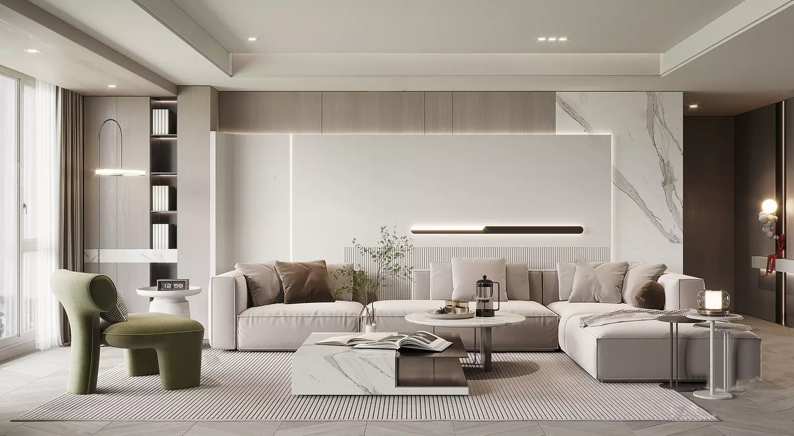 Apartment living room 28 3D model