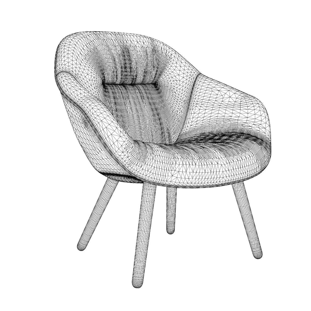 Aal 82 Soft Lounge Chair by Hay 3D model_1