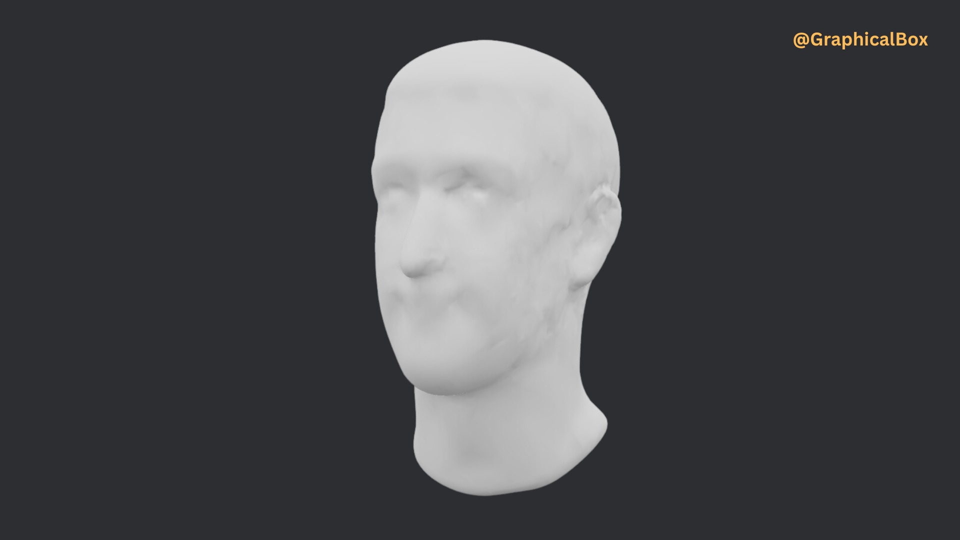 Mark Zuckerberg 3D Head Model Low-poly 3D model_5