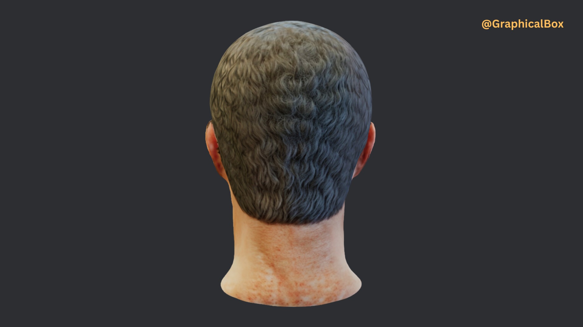 Mark Zuckerberg 3D Head Model Low-poly 3D model_3
