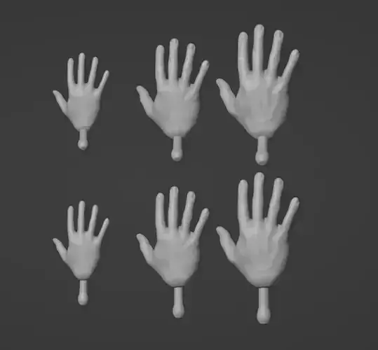 Star Wars Black Series Marvel Legends Force Hand Set Style 4