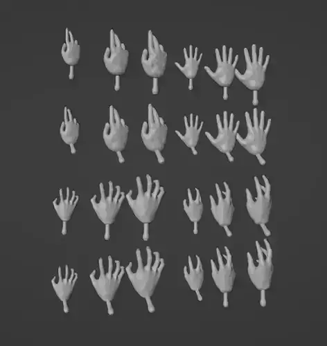 Star Wars Black Series Marvel Legends Force Hand Set All Styles