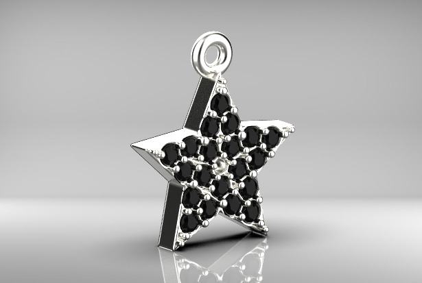 Star pendants 3D print model_12