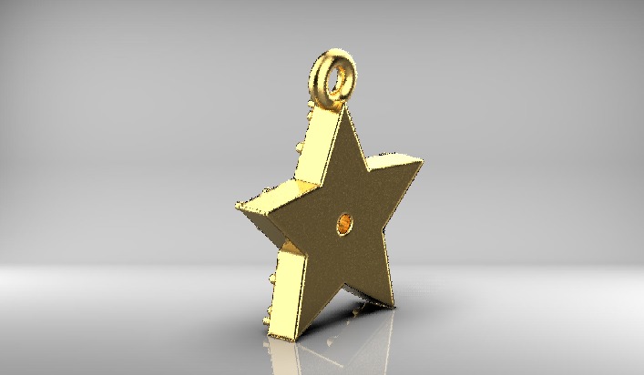 Star pendants 3D print model_8