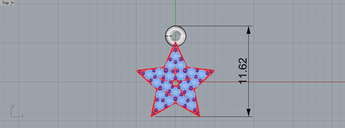 Star pendants 3D print model_2